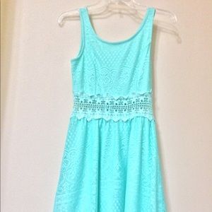 Turquoise lace dress from Xhilaration